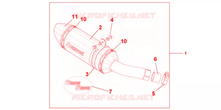 SILENCIEUX TITANE Honda MOTO 600 HORNET 2011  CB600FAB