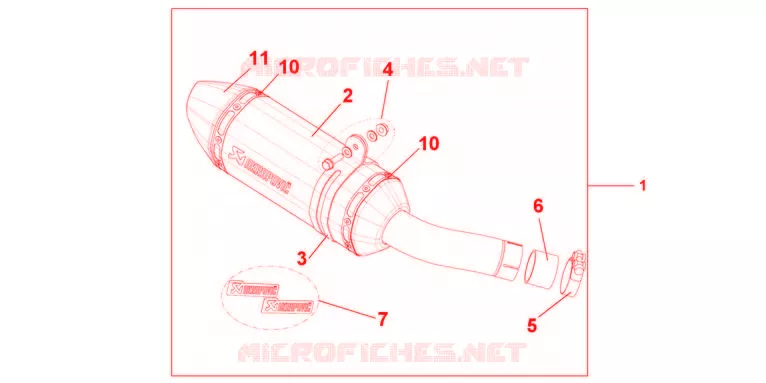 SILENCIEUX TITANE Honda MOTO 600 HORNET 2011  CB600FAB