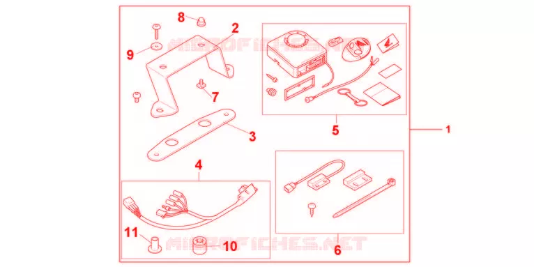 ALARME Honda MOTO 600 HORNET 2011  CB600FB