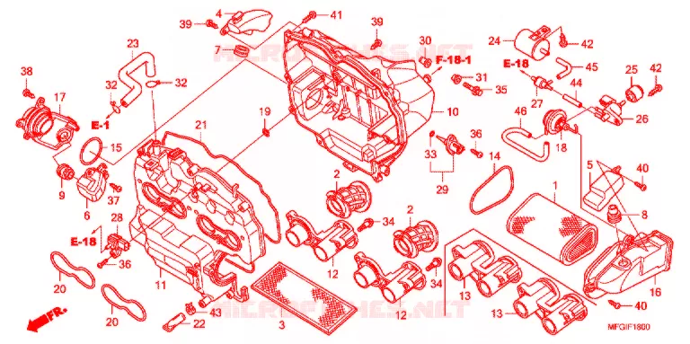 FILTRE A AIR Honda MOTO 600 HORNET 2011  CB600FB