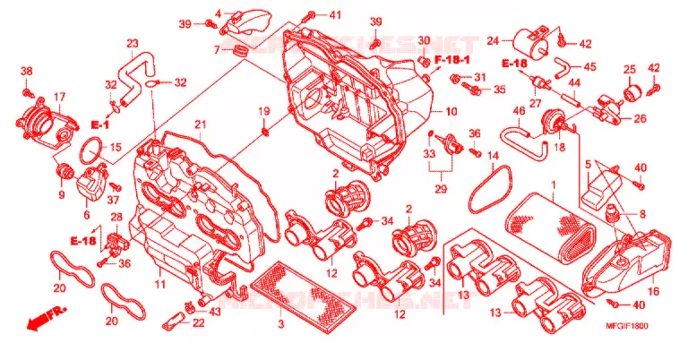 FILTRE A AIR Honda MOTO 600 HORNET 2011  CB600FB