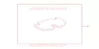 TAPIS DE TOP CASE pour Honda SILVER WING 600 ABS de 2008