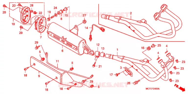SILENCIEUX D'ECHAPPEMENT Honda SCOOTER 600 SILVERWING 2007  FJS600A7