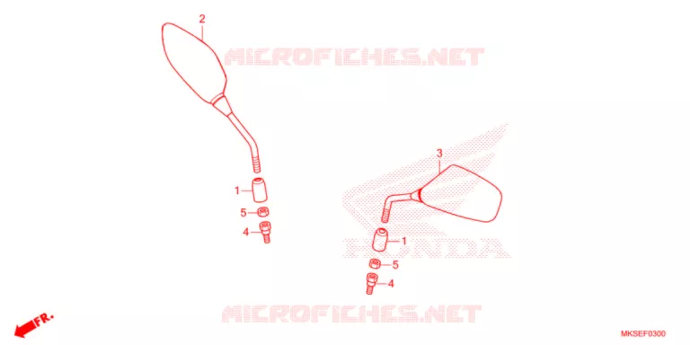 RETROVISEUR Honda MOTO 1100 AFRICA-TWIN 2021  CRF1100A2M
