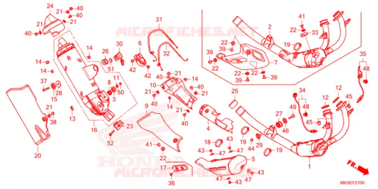 SILENCIEUX D'ECHAPPEMENT Honda MOTO 1100 AFRICA-TWIN 2021  CRF1100AM
