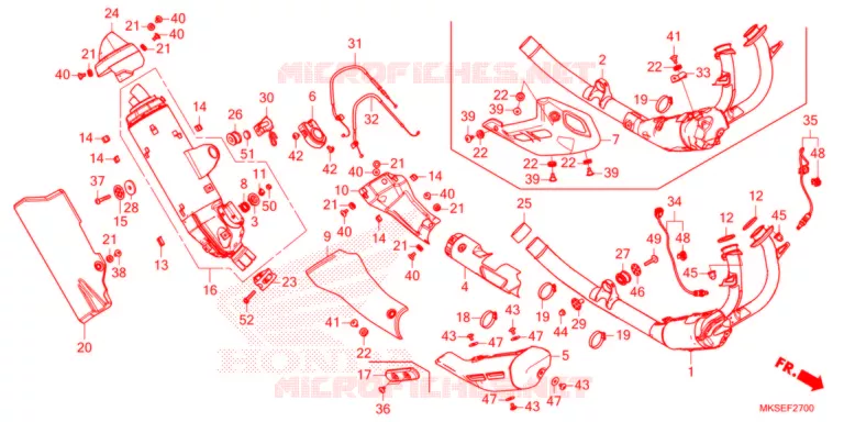 SILENCIEUX D'ECHAPPEMENT Honda MOTO 1100 AFRICA-TWIN 2021  CRF1100D2M
