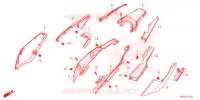 COUVERCLE LATERAL (1) pour Honda AFRICA TWIN 1100 DCT de 2021
