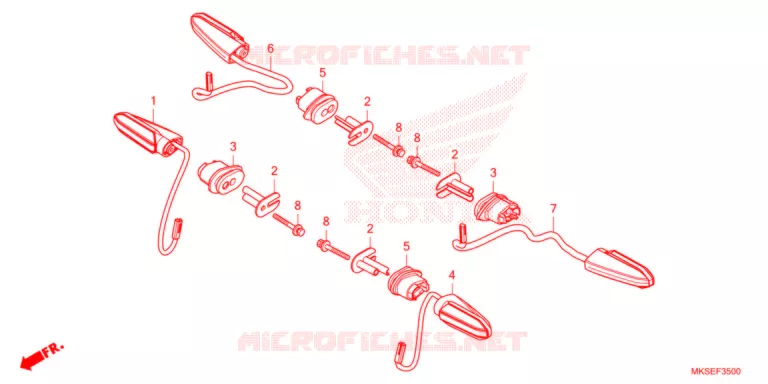 CLIGNOTANT Honda MOTO 1100 AFRICA-TWIN 2021  CRF1100DM