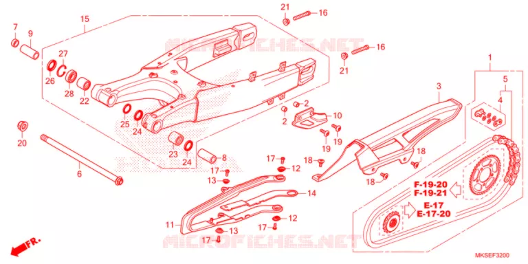 BRAS OSCILLANT Honda MOTO 1100 AFRICA-TWIN 2021  CRF1100DLM