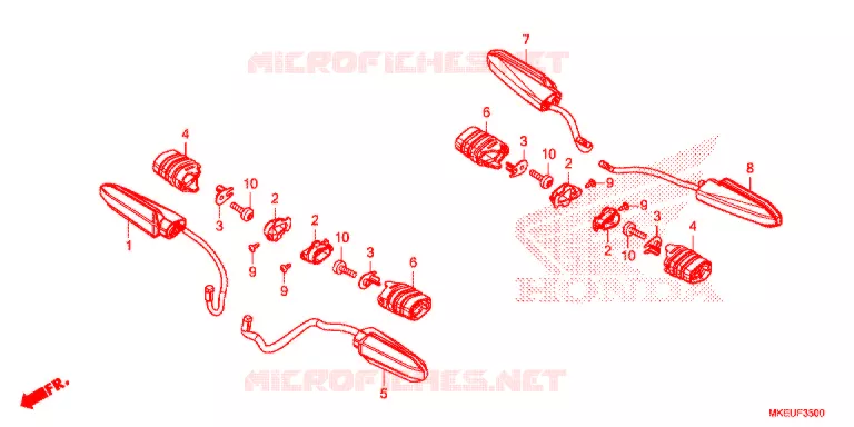 CLIGNOTANT Honda MOTO 450 CRF 2020  CRF450LL