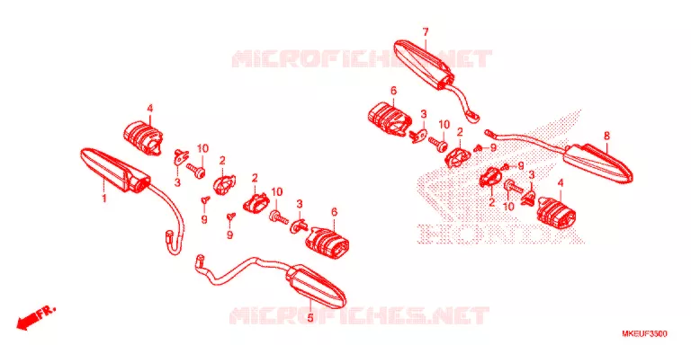 CLIGNOTANT Honda MOTO 450 CRF 2020  CRF450LL