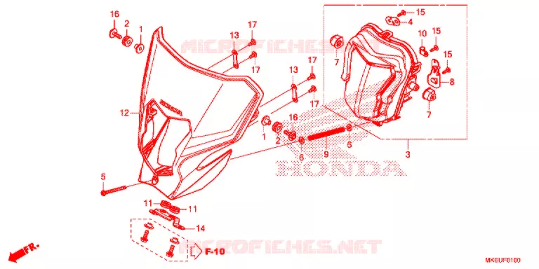 PHARE Honda MOTO 450 CRF 2020  CRF450LL