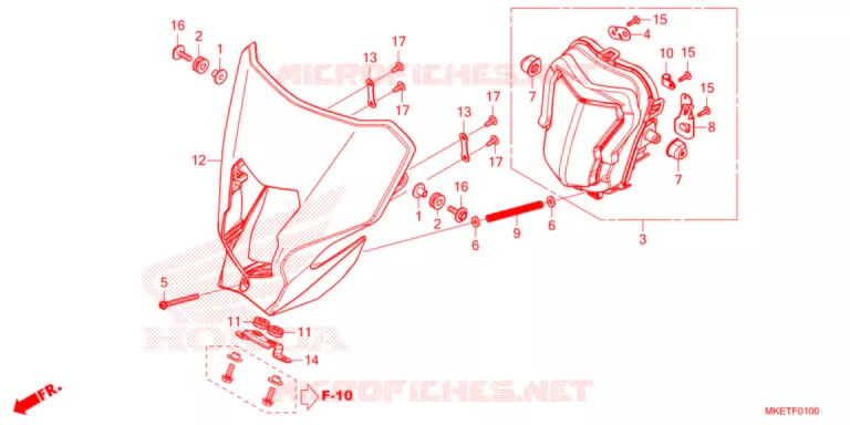 PHARE Honda MOTO 450 CRF 2022  CRF450RLM
