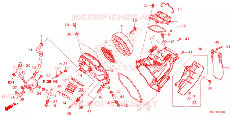 FILTRE A AIR Honda MOTO 450 CRF 2021  CRF450RLM