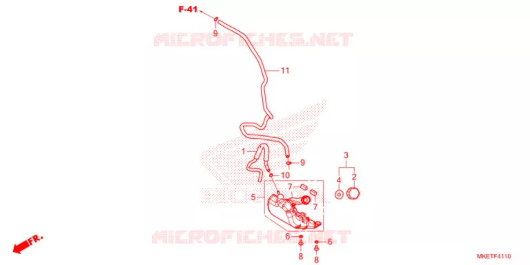 VASE D'EXPANSION Honda MOTO 450 CRF 2021  CRF450RLM