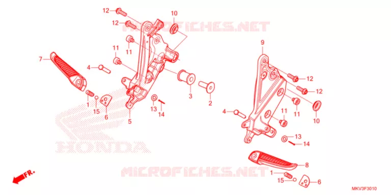 REPOSE PIED Honda SCOOTER 750 FORZA 2021  NSS750M