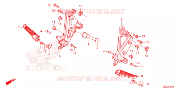 REPOSE PIED Honda SCOOTER 750 FORZA 2021  NSS750M