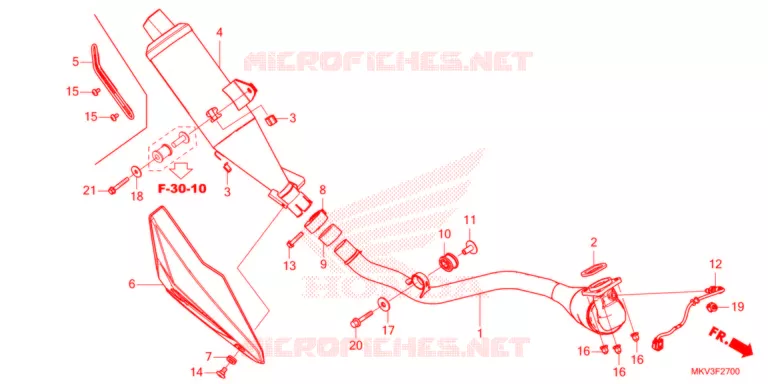 SILENCIEUX D'ECHAPPEMENT Honda SCOOTER 750 FORZA 2021  NSS750M