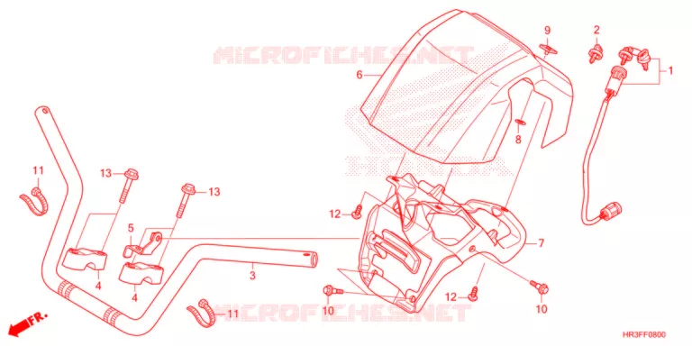 GUIDON Honda ATV 420 FOURTRAX 2021  TRX420FA2M
