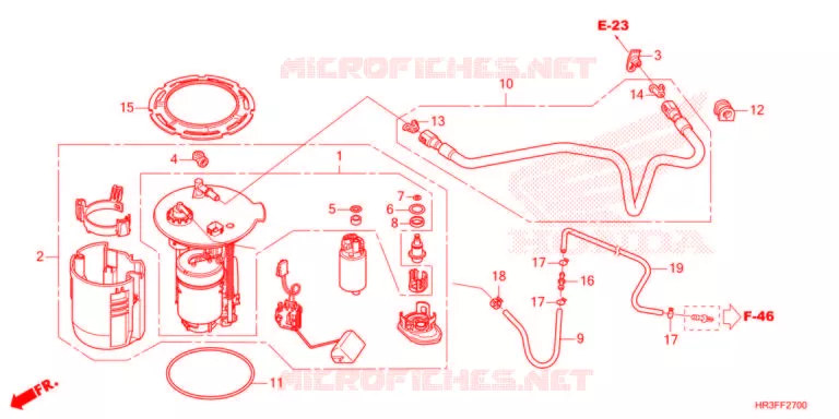 POMPE A ESSENCE Honda ATV 420 FOURTRAX 2021  TRX420FE1M