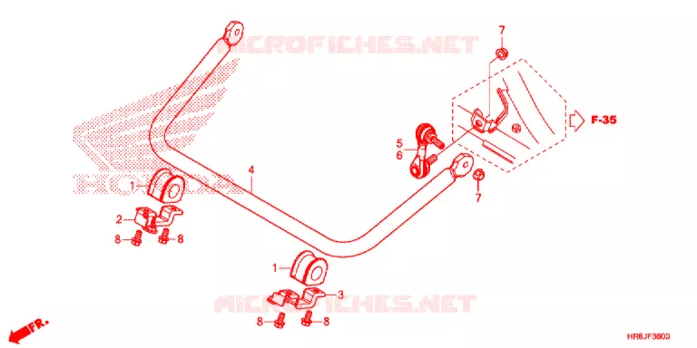 BARRE ANTI ROULIS Honda ATV 520 FOURTRAX 2021  TRX520FA6M