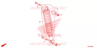 AMORTISSEUR ARRIERE pour Honda FOURTRAX 520 FOREMAN 4X4 BASE de 2021