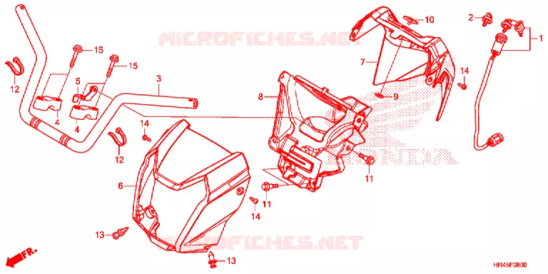 GUIDON Honda ATV 520 FOURTRAX 2021  TRX520FM1M