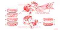 AUTOCOLLANTS pour Honda FOURTRAX 520 FOREMAN 4X4 ES PS de 2021