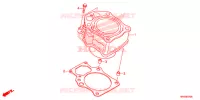 CYLINDRE pour Honda FOURTRAX 520 FOREMAN 4X4 EPS de 2021