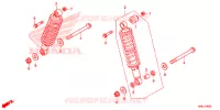AMORTISSEUR ARRIERE pour Honda FOURTRAX 520 FOREMAN RUBICON 4X4 EPS RED de 2021