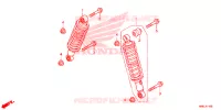 AMORTISSEUR AVANT pour Honda FOURTRAX 520 FOREMAN RUBICON 4X4 EPS RED de 2021