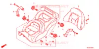 SELLE pour Honda GL 1800 GOLD WING ABS AIRBAG RED de 2017