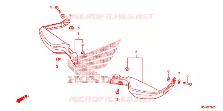 PROTEGES MAINS Honda MOTO 1200 CROSSTOURER 2012  VFR1200XDC