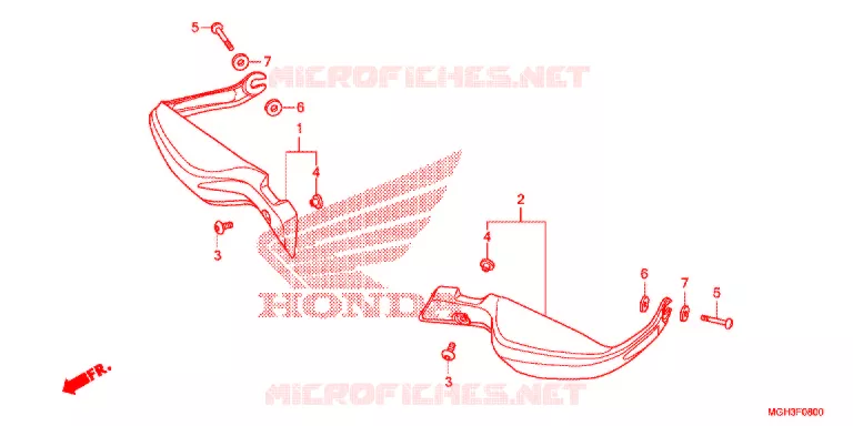 PROTEGES MAINS Honda MOTO 1200 CROSSTOURER 2012  VFR1200XDC
