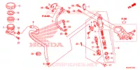 MAITRE CYLINDRE DE FREIN ARRIERE pour Honda CROSSTOURER 1200 NOIR de 2013
