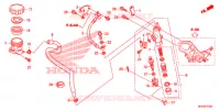 MAITRE CYLINDRE DE FREIN ARRIERE pour Honda CROSSTOURER 1200 de 2013