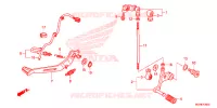 PEDALE pour Honda CROSSTOURER 1200 DCT de 2014