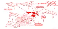 AUTOCOLLANTS pour Honda CROSSTOURER 1200 DL de 2014