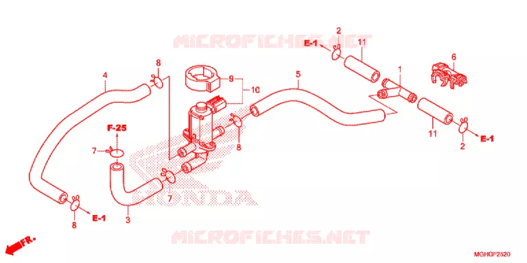 VALVE DE COMMANDE D'INJECTION D'AIR Honda MOTO 1200 CROSSTOURER 2016  VFR1200XG
