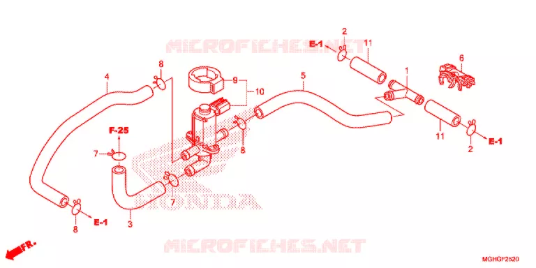 VALVE DE COMMANDE D'INJECTION D'AIR Honda MOTO 1200 CROSSTOURER 2016  VFR1200XG