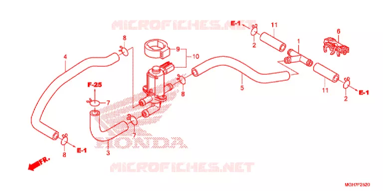 VALVE DE COMMANDE D'INJECTION D'AIR Honda MOTO 1200 CROSSTOURER 2015  VFR1200XF
