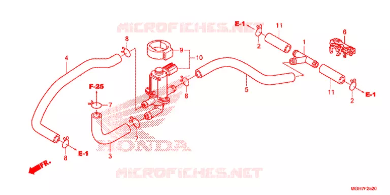 VALVE DE COMMANDE D'INJECTION D'AIR Honda MOTO 1200 CROSSTOURER 2015  VFR1200XF
