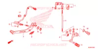 PEDALE pour Honda CROSSTOURER 1200 de 2014