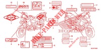 ETIQUETTE DE PRECAUTIONS pour Honda CROSSTOURER 1200 de 2012