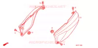 COUVERCLES LATERAUX pour Honda 125 VARADERO 2E de 2011