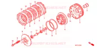 EMBRAYAGE pour Honda 125 VARADERO 2E de 2011