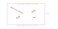 PONTET DE GUIDON pour Honda 125 VARADERO 2E de 2011