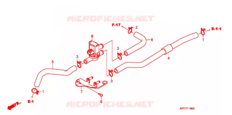 COMMANDE INJECTION D'AIR SOUPAPE Honda MOTO 125 VARADERO 2013  XL125VB_3EU