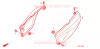 COUVERCLES LATERAUX pour Honda 125 VARADERO de 2011