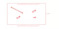 PONTET DE GUIDON pour Honda 125 VARADERO de 2011